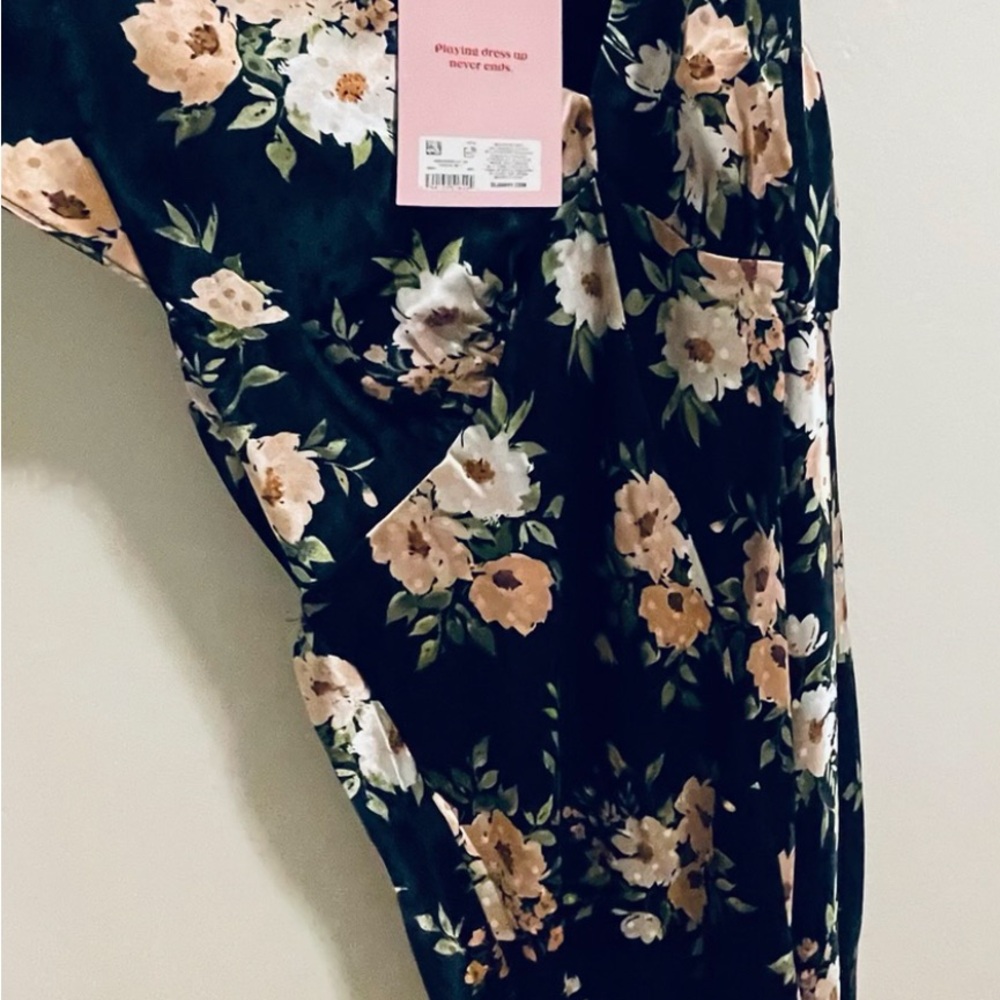 Old Navy Floral Maxi Dress - Black and Pink